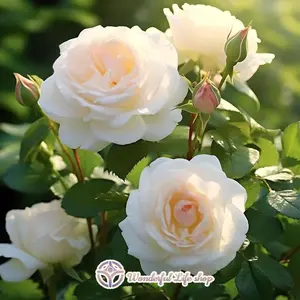 Live rose seedlings that can be directly planted, iceberg white rose living plants, with developed root systems, simple and easy planting, suitable for outdoor garden planting