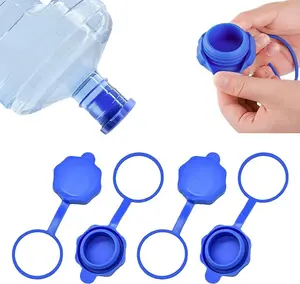 Xaxuqtu【5 PCS】3 & 5 Gallon Water Jug Cap, Upgrade Reusable Replacement Caps, Non Spill Lids for 55mm Water Bottle
