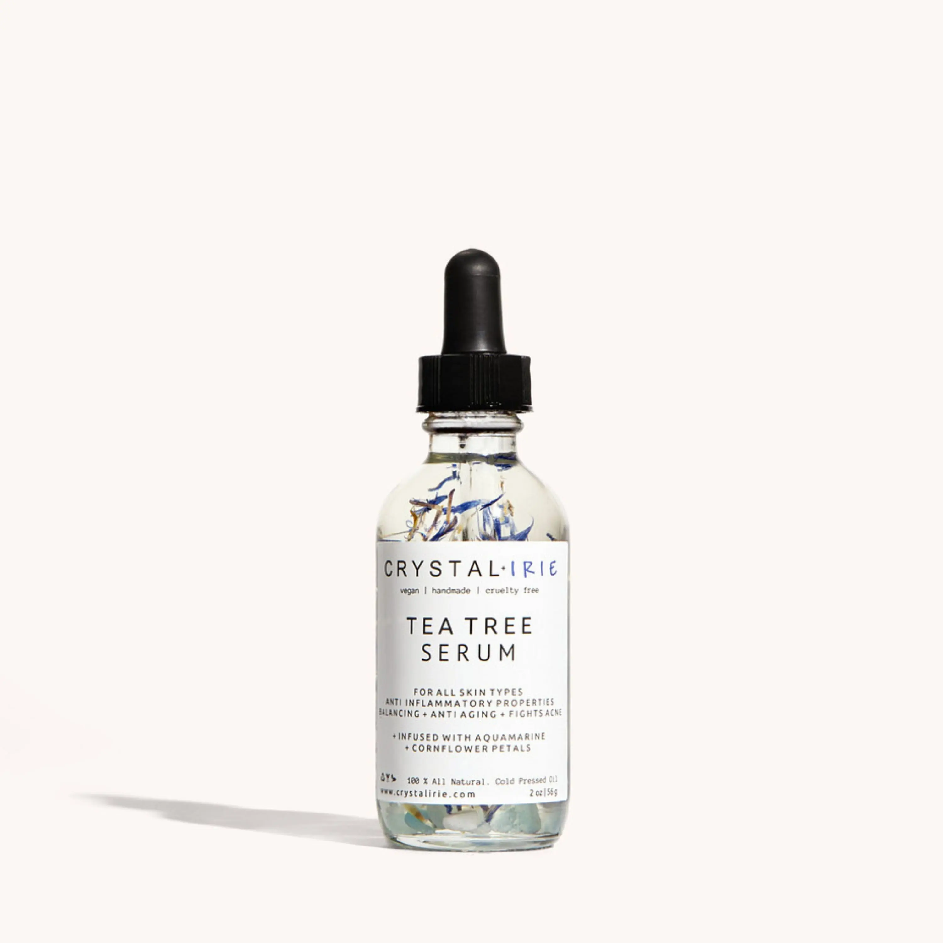 Tea Tree Facial Serum | Botanical Facial Oil Serum by Crystal Irie