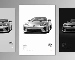 Lexus LFA Poster No Frame Print | Wall Art | Car Photography