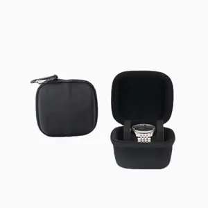 Travel Watch Cases Single Watch Storage Boxes, Nylon Material, for Wristwatches and Smart Watches Up to 50mm