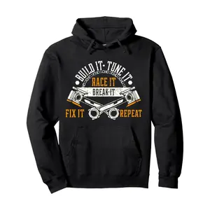 Funny Drag Race, Race Mechanic, Car Fan, Motorsport Hoodie Pullover Hoodie - Comfort Meets Style - Best Gifts for Men Women Dad Mom Sister Brother Friends