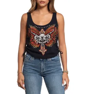 Affliction Women's Tanks/Top T-shirt Hyper Speed