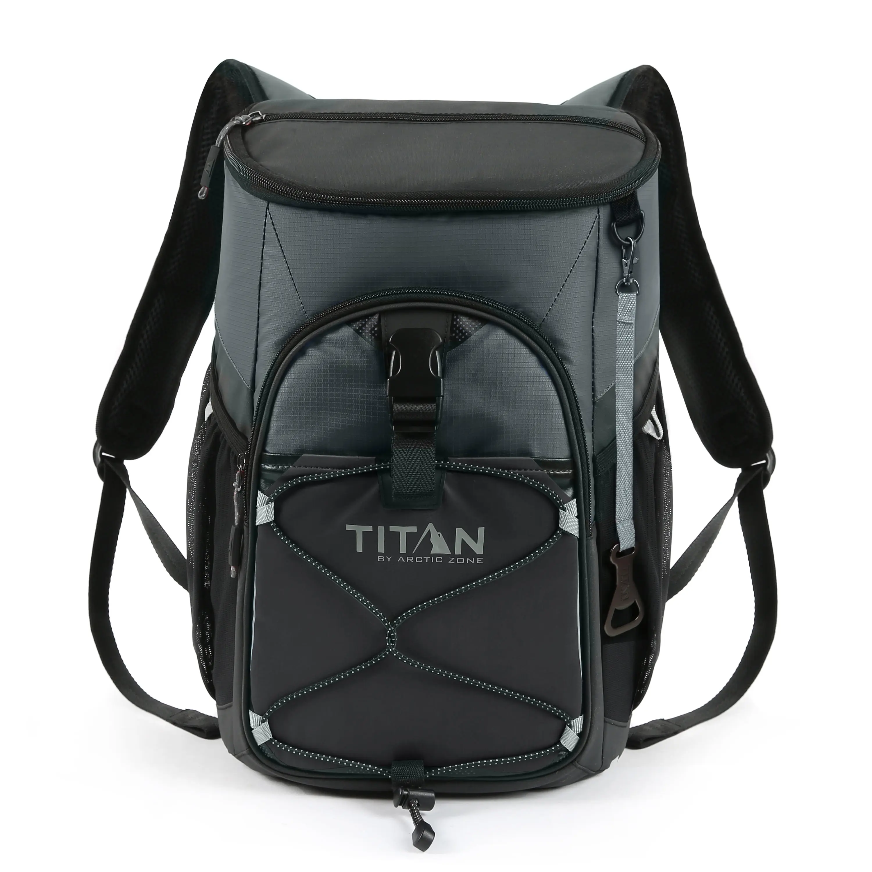 Titan by Arctic Zone 24 Can Backpack Cooler, 16 Quart, Basalt Gray