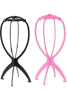 4Pcs Wig Stand Holder Set – Foldable Display & Drying Rack For Wigs, Travel, 2 Colors, Lightweight & Space-Saving