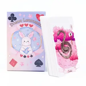 Rana Psychic Dream Lenormand Tarot Deck 42Pcs Wizard Oracle Cards Deck Prophecy Deck Lenormand 8.9*5.7Cm