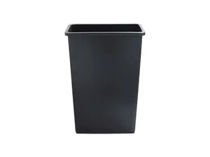 Boardwalk Slim Jim Waste Container 23 Gal Gray Plastic 23GLSJGRA Boardwalk Slim Jim Waste Container 23 Gal Gray Plastic 23GLSJGRA