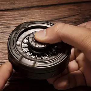 ICHOXER Lucky Spinner - Stress-Relief Metal Gyro, Fidget Cosmic Roulette Table Decor, EDC Novelty Toy-Men's Tactile Fingertip Toy, Fidget Spinners, Focus Aid Tool, Compact Size, Durable Metal, Smooth Spinning, Hand Spinner, Spinning Gadget, Office Workers