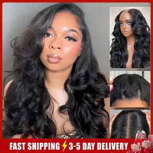 【NEW ARRIVAL】ISEE 250% Density Pre-Styled Butterfly Cut Layered U Part Natural Black Human Hair Wigs #Category Spotlight