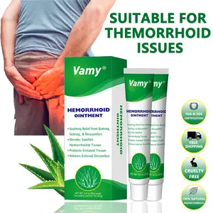 VAMY Organic Aloe Soothe Hemorrhoid Cream-Gel 1.4oz - Lidocaine & Phenylephrine for Pain/Swelling/Itching Relief Acne Sensitive Skin Repair Skin Repair Naturals Healing Healthcare Therapy Therapeutic Aloevera Moisturizers Treatment Nature beef tallow skin