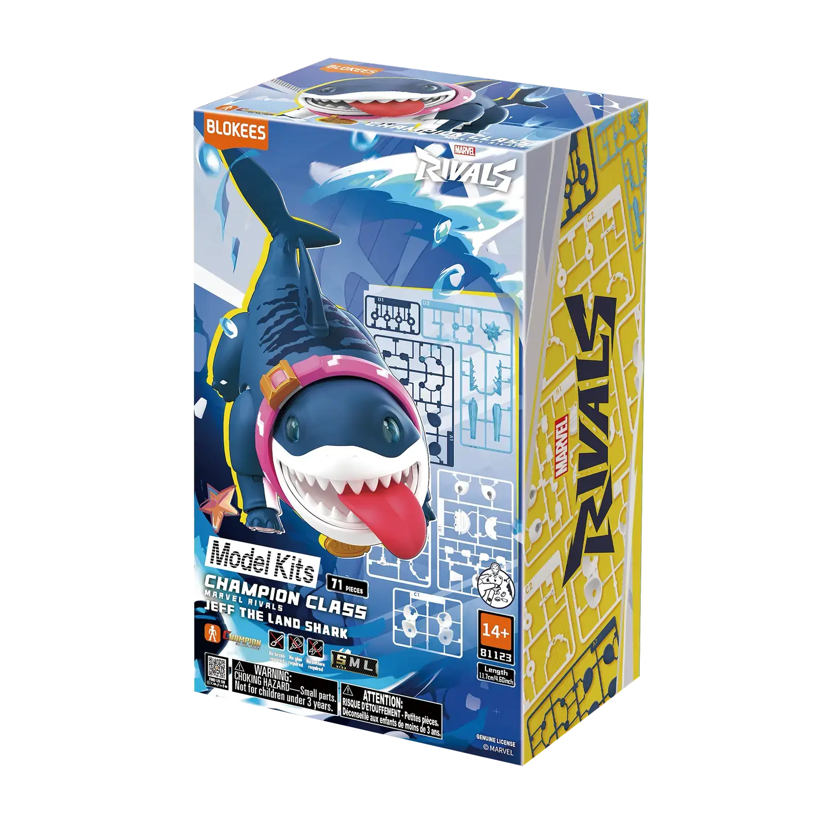 Blokees Marvel Rivals Champion Class 12 Jeff The Land Shark Model Kits