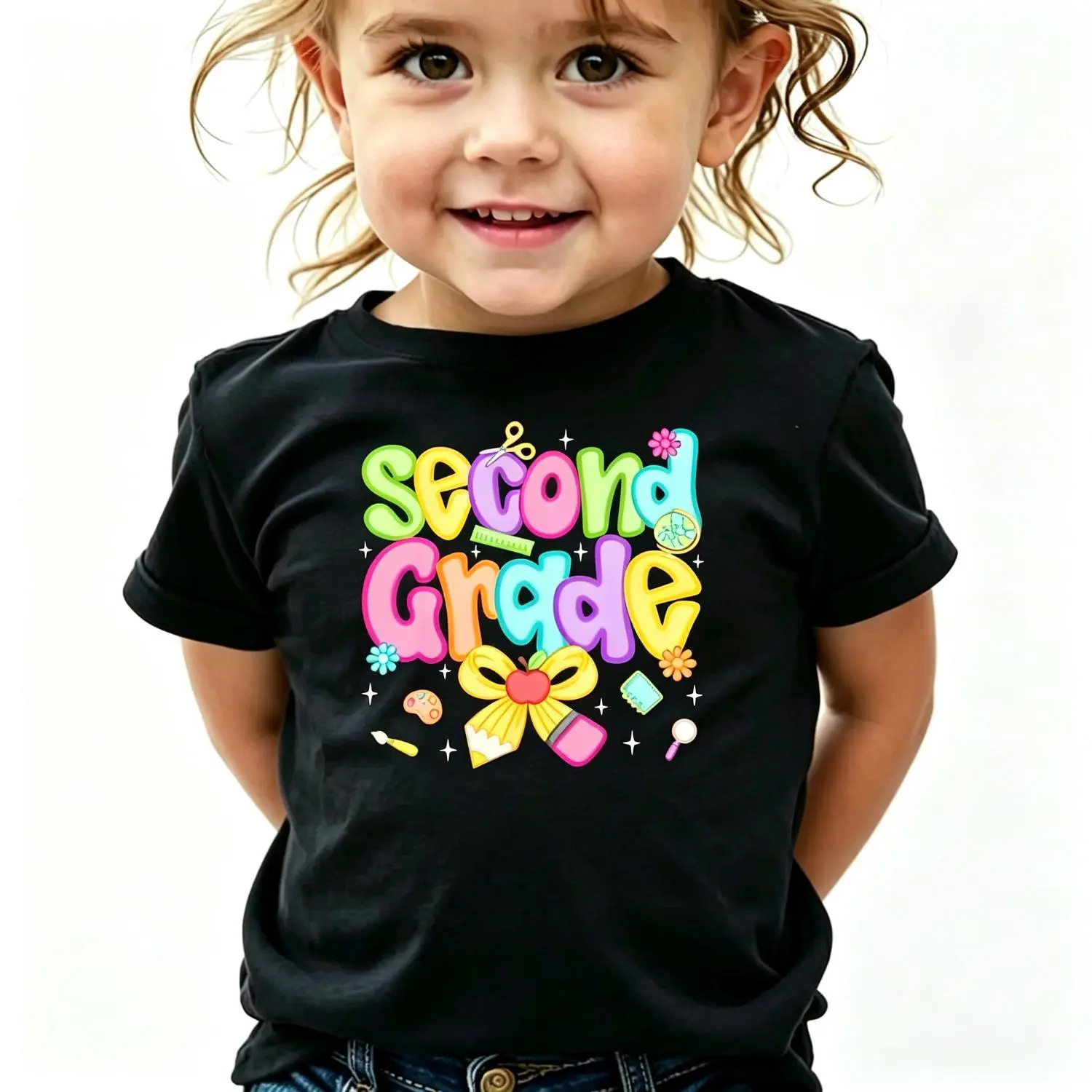 Second Grade Back to School 2nd Grade Teacher Girls T-Shirt