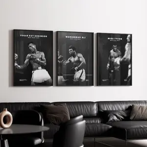 3 Count/set Boxing Poster Bundle Boxing Wall Art Unframed Poster