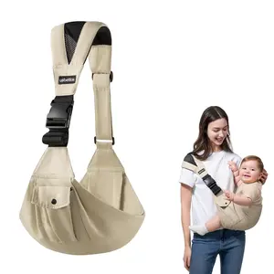 Soft Baby Carrier, Adjustable Toddler Carrier with Pocket, 100% Cotton Ergonomic Upright Design