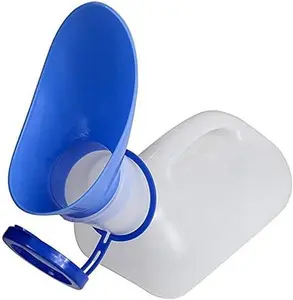 Unisex Potty Urinal for , Toliet Urinal for Men and Women, Bedpans Pee Bottle, with a Lid and Funnel, Mobile Toilet Plastic Portable Urinal for Camping Travel