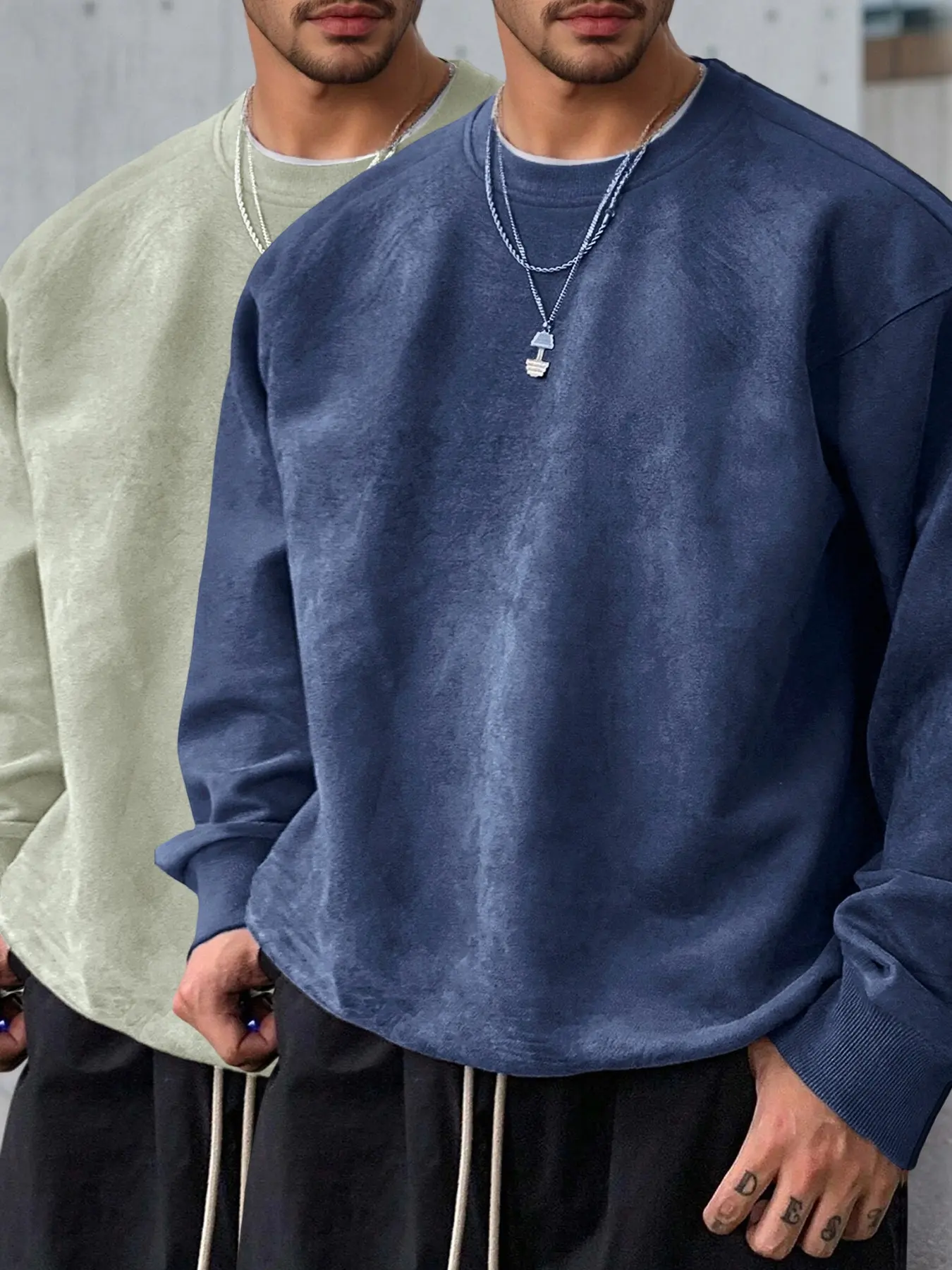 Mint Green + Navy Blue
