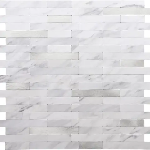 STICKGOO 10 Sheets PVC Peel and Stick Backsplash Tile for Kitchen/Bathroom/Laundry Room/Fireplace/RV, Tile Sticker, Wall Tile, Kitchen Backsplash
