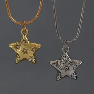 Multi-purpose classic design star pendant necklace suitable for both men and women, daily wear