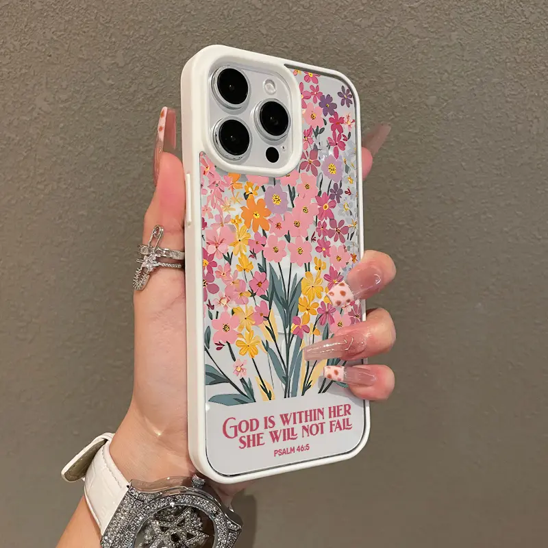 Premium Magnetic Smartphone Case - MagSafe Ready, Flower-Inspired Aesthetic, Shockproof TPU Protection, Ultra-Thin, Water-Resistant, Anti-Fall Cover for iPhone 11/12/13/14/15/16/17 Pro Max Mobile Phone Accessories, Resistance