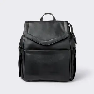 Flap Top Diaper Backpack - Black - Cloud Island Flap Top Diaper Backpack - Black - Cloud Island