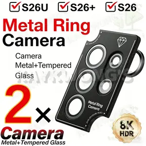 KAYKWONG'S 2-Pack Camera Lens Protector for Samsung Galaxy S26 Ultra/s25 Ultra/s24 Ultra, Tempered Glass, Scratch-Resistant, Easy Install, Fashionable Accessory