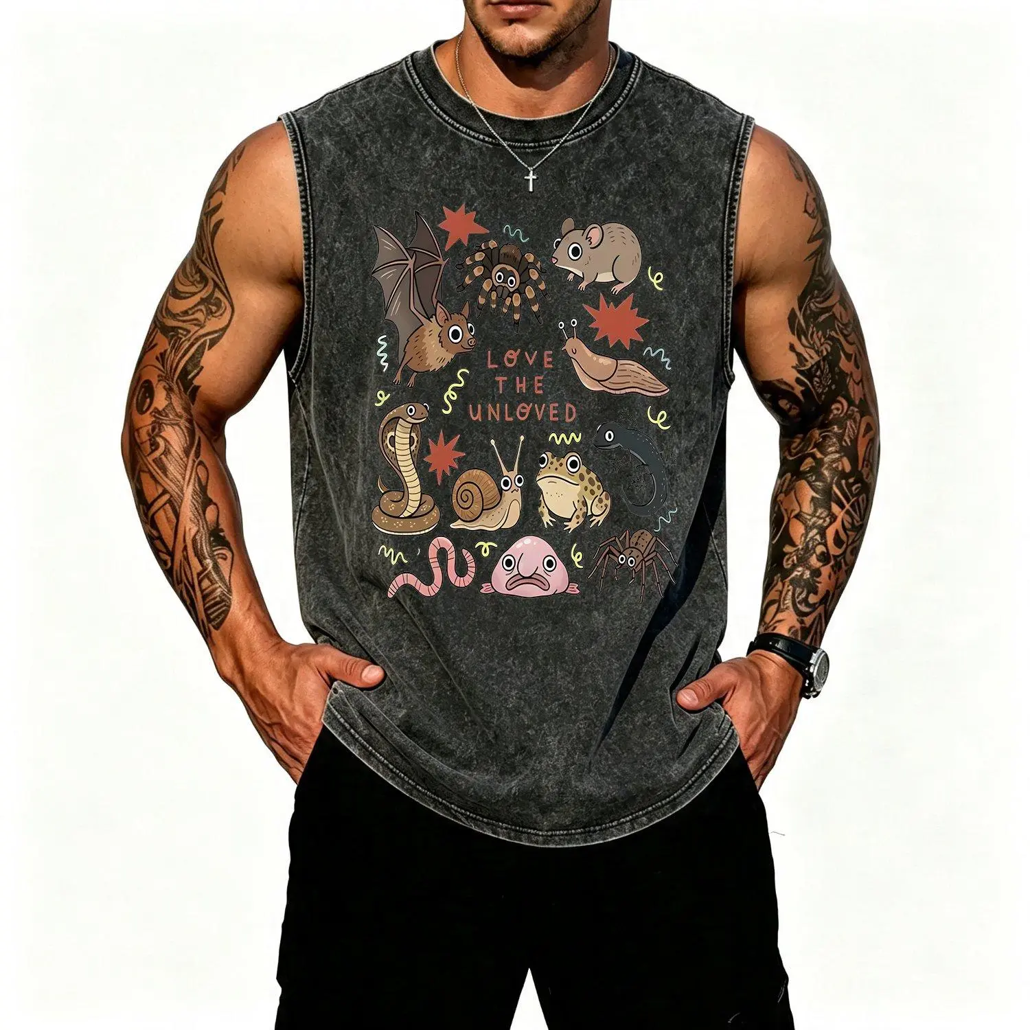 Love The Unloved Vest Graphic Vest Animal Lover Vest Fashionable Casual Stylish Vests Apparel Clothing Outerwear