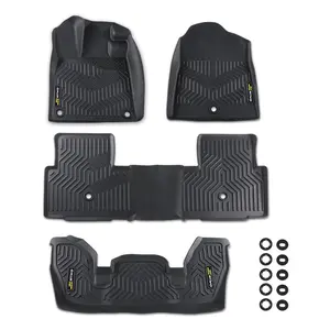 For 2023-2024 Honda Pilot TPE Floor Mats All Weather Floor Mats Rubber Liners,Waterproof Anti-slip Durable Floor Mats,Car Accessories