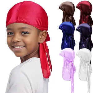 New Silky Satin Headscarf: Long-Tail Pirate-Style Headwear—A High-Elasticity, Breathable, and Comfortable Cap. Soft, Faux-Silk Turban Designed for Daily Wear, Hair Protection, and Outdoor Activities.