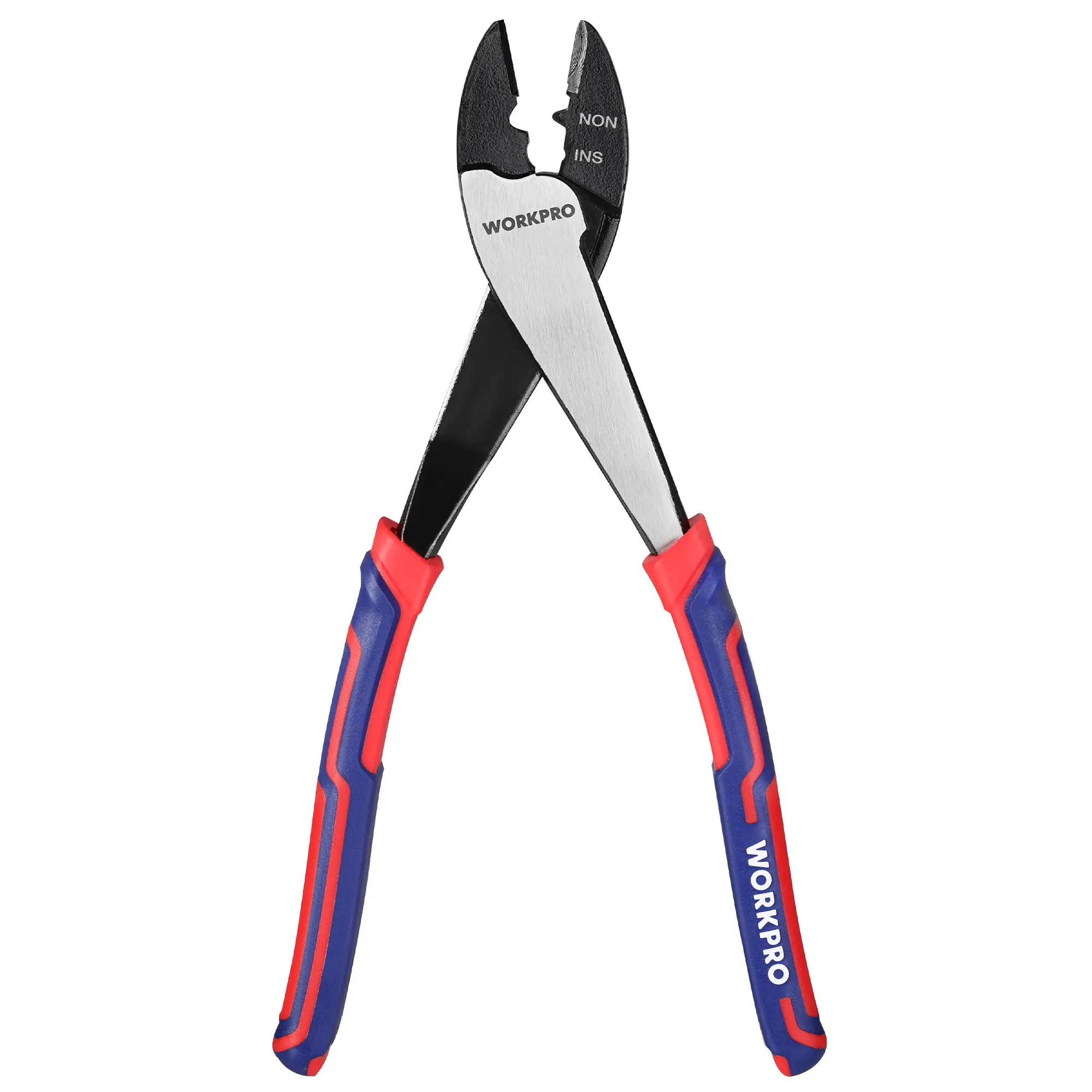 #Summersales WORKPRO 9.5" Wire Cutter/Crimper, Wire Crimping/Cutting Tool for 10-22 AWG Terminals and Connectors, Designed for Insulated and Non-Insulated Connections