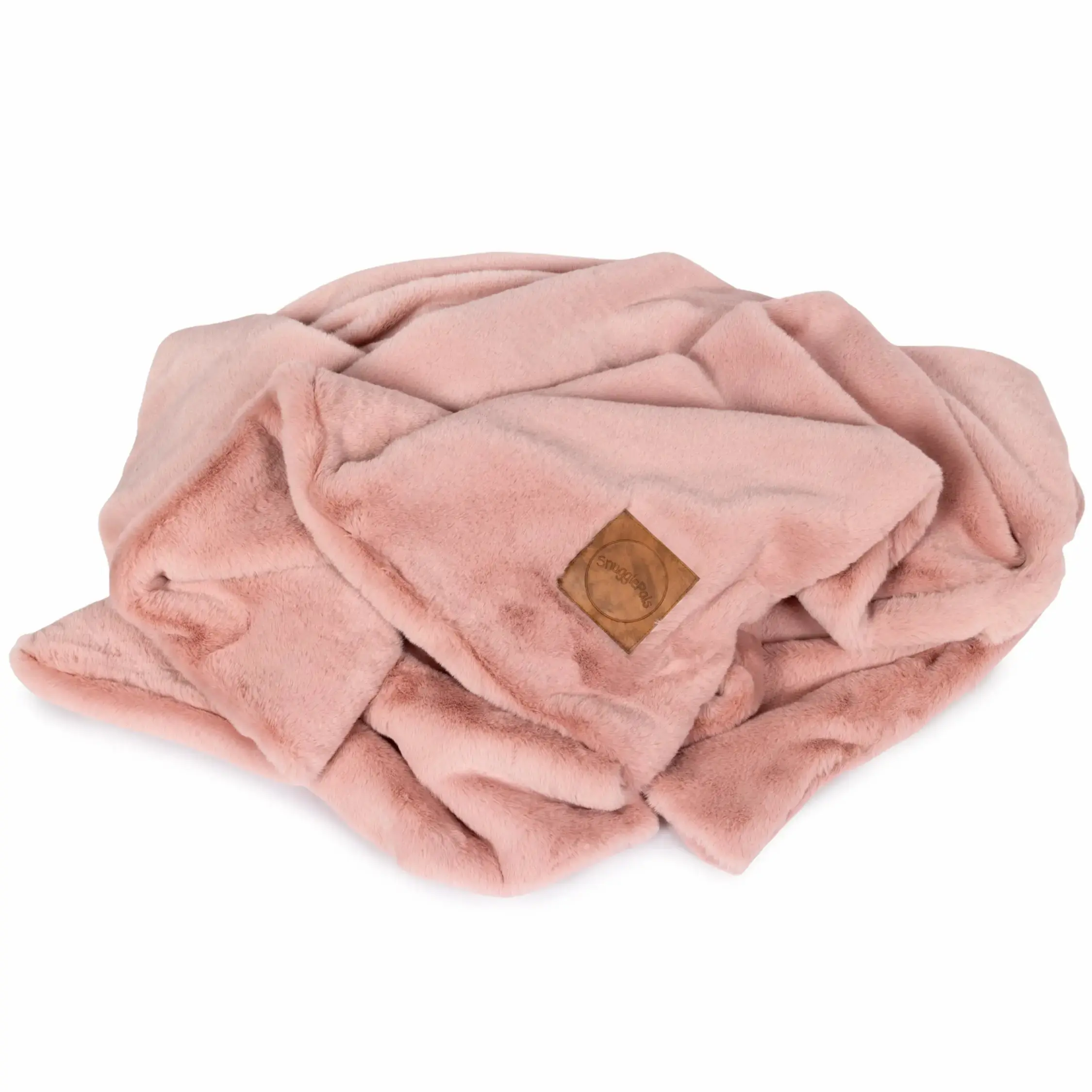 The Pink Snuggle Blanket | 60"x80" Size | Up to 24lbs With Insert | Ultra Soft Faux Fur | Luxury Weighted Blanket | 9.5lbs Unweighted