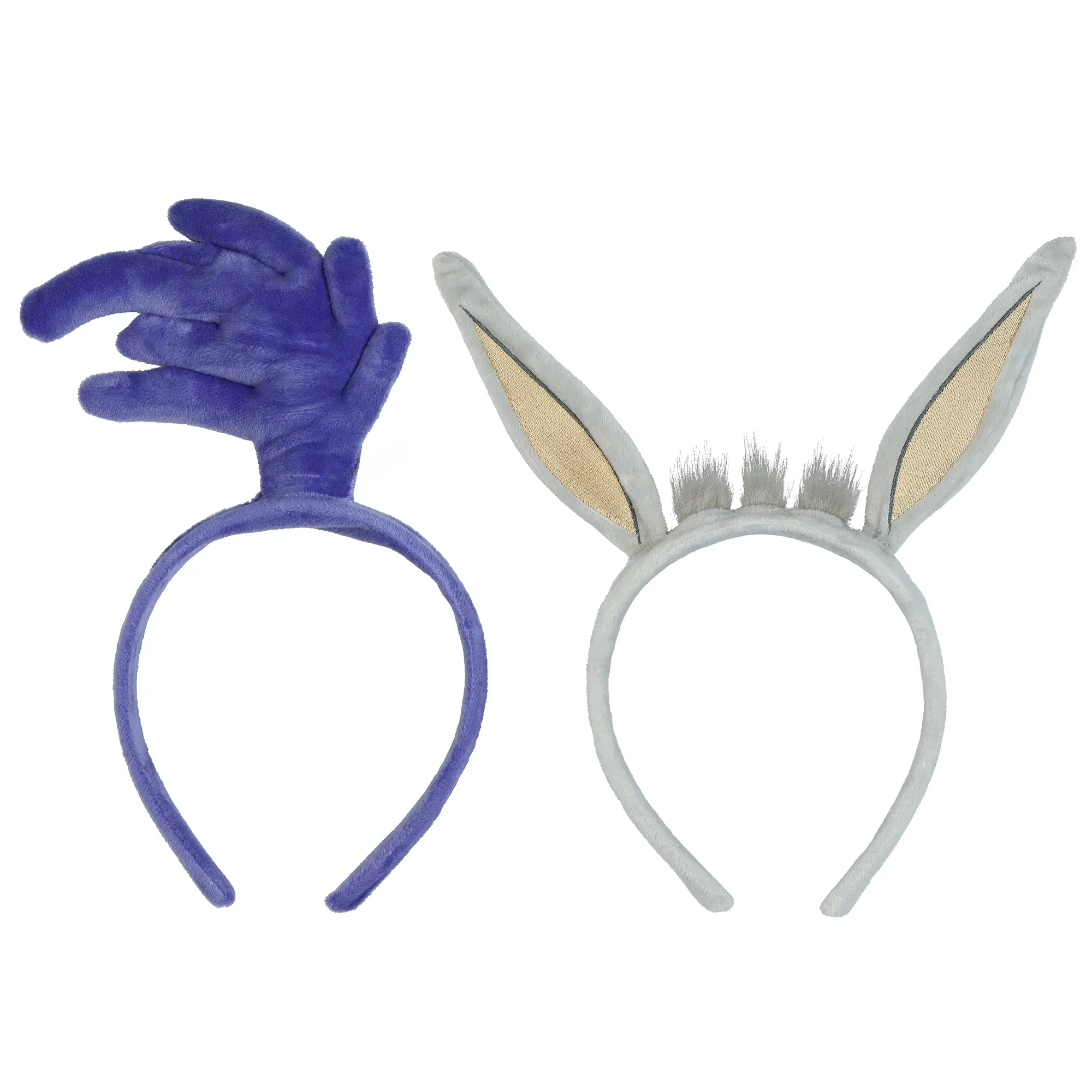 Looney Tunes Cosplay Headband Set Bugs Bunny and Roadrunner 3D Design 2-Pack, Cartoon, Accessories