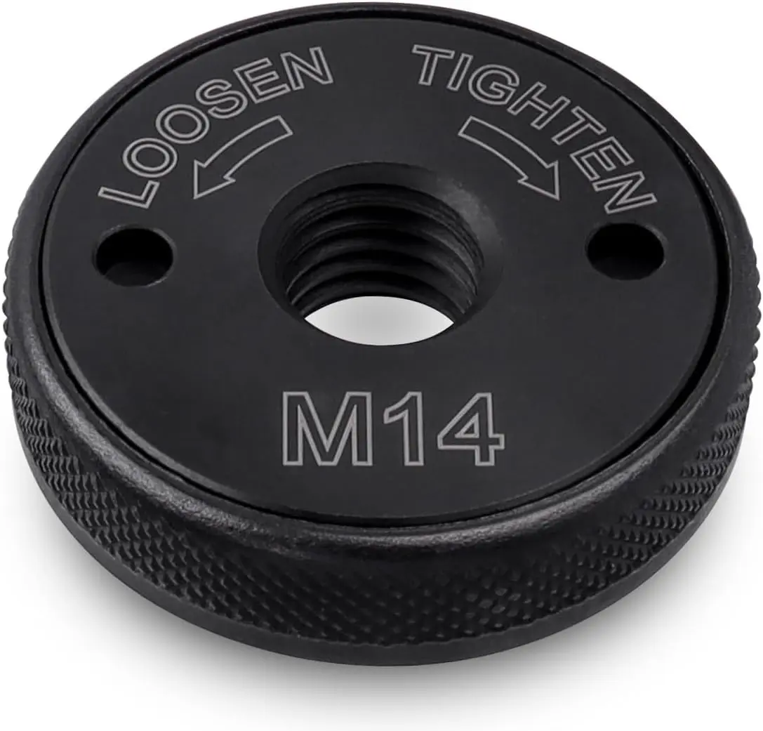 M14 Spindle Thread Angle Grinder Locking Nut Hardware (1pc, Not 5/8-11) - Durable Quick-Release Threaded Lock Flange Nut Replacement, Quick and Easy Tool Changes, Enhanced Safety, Heavy-Duty Multitool Accessory by dealsforyoudays