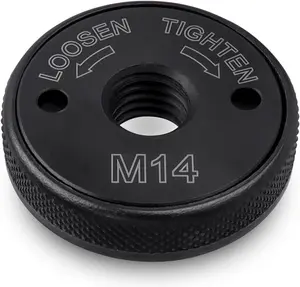Multitools & Accessories,M14 Angle Grinder Locking Nut, Quick Change Angle Grinder Flange Nut Replacement Lock Nut for Angle Grinder M14 Spindle,dealsforyoudays Effortless Operation Durable