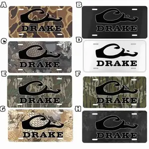 Drake Camouflage License Plate - Customizable Vanity Plate