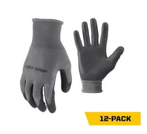 FIRM GRIP Size Large General Purpose Polyurethane Grip Work Gloves (12-Pack)