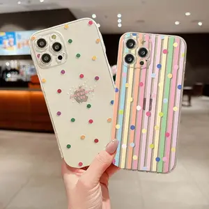 US-CASE - Phone Case for Samsung Galaxy S25 S24 Ultra S23 FE S20 S21 S22 Plus A54 5G A55 A35 A25 A16 A14 A15 A24 A34 Wave Point Soft Cover