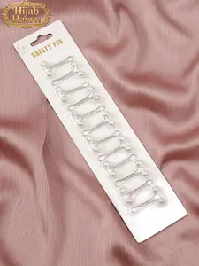 12-Piece Muslim Hijab Buckle Set, Scarf & Shawl Accessories, Islamic Headscarf Safety Pins Buttons, Wedding Dress Decoration