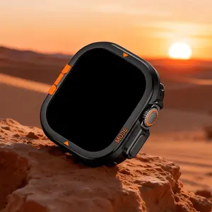 Daily Versatile No Screen Rugged Armor Metal Case for Apple Watch Ultra 3 2 1 49mm Alloy Protective Cover for IWatch Serise 11 10 46mm Watch Accessories Shell Scratch-resistant Sturdy Matte Durable Smart Watch Accessories