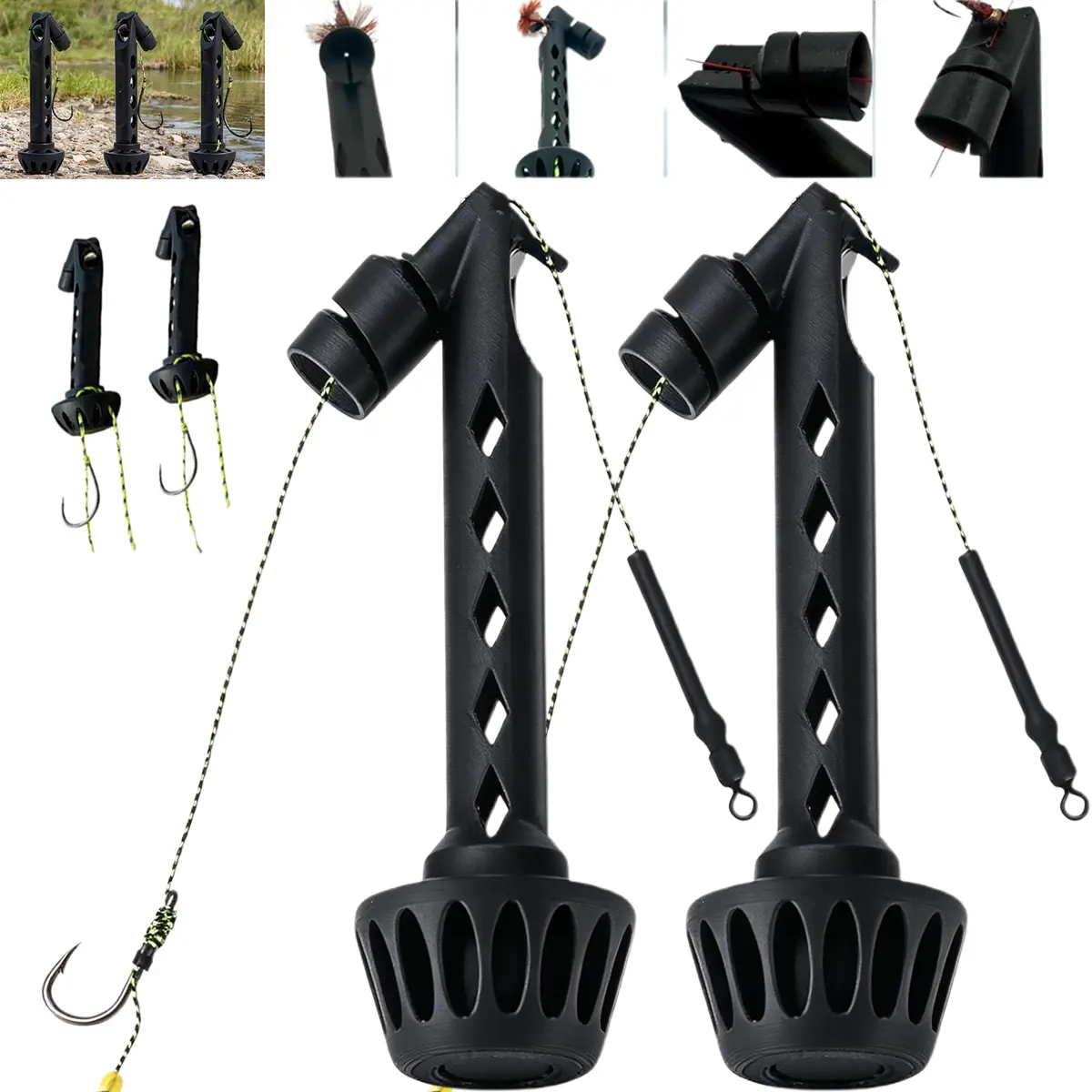 Fly Fishing Magnetic Fly Threader for Freshwater and Saltwater Anglers Easily Rig Small Flies Tippet Hooks Compatible Fly Tying Fishing Accessory Simplifies Fly Rigging