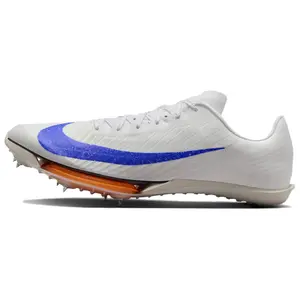 Nike Maxfly 2 Low-Top Track and Field Sprint Running Shoes for Men with Cushioning Technology Speed Cleats White/Blue Lightweight & Advanced Cushioning