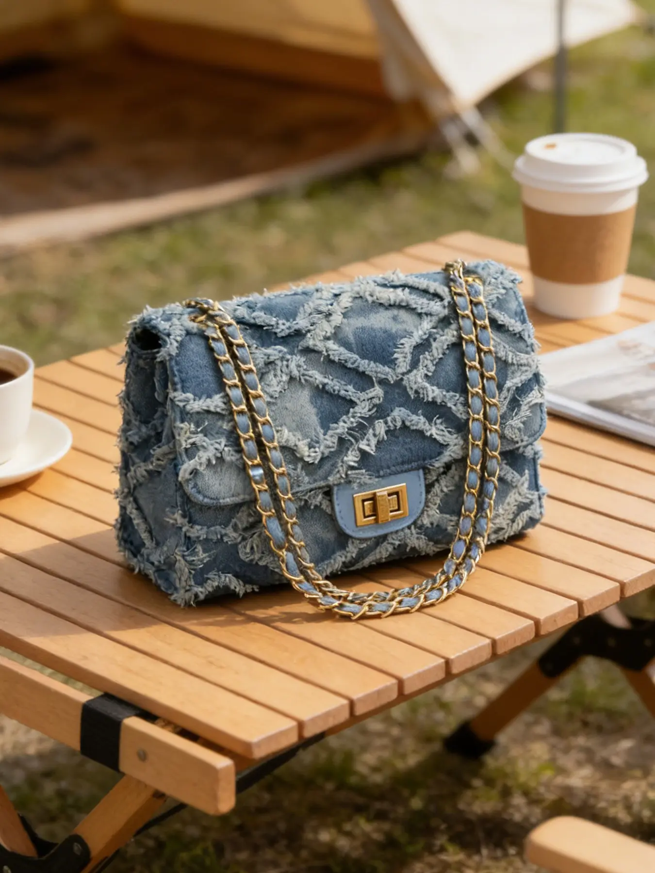 Trendy plaid retro style flip bag with chain shoulder strap design, fashionable bag, armpit bag, can accommodate mobile phones, lipstick, suitable for dates and parties, Crossbody Chain Bag, Crossbody Bags, Casual Trendy Purse, Crossbody Purses