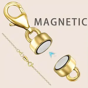 10pcs Magnetic Necklace Clasp & Lobster Claw Converter, Ideal for Bracelets, Necklaces, Chains, Perfect Christmas & Halloween Gift
