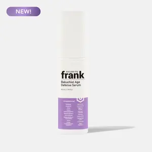 Excuse My Frank Bakuchiol Age Defense Serum, 80 ml/2.70 fl.oz. Single Item - Nourishing, Anti-Aging, Lightweight, Fast-Absorbing Formula for Smoother, Dry Skin