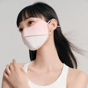 [New Arrival Deals!]VVC Gradient Green Sunscreen Mask, UPF 50+ UV Blocking, Breathable Lightweight Face Cover for Outdoor, Daily Use