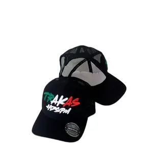 Gorra Hats TRAKAS HDSPM Bordado En 3D Ajustable Color Negro Con Maya