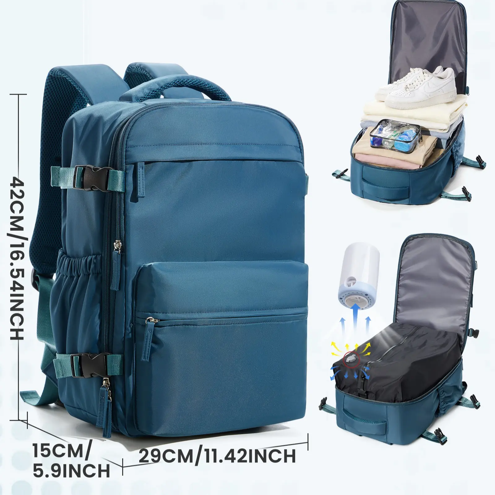 C-3637-peacock blue（42*29*15CM）