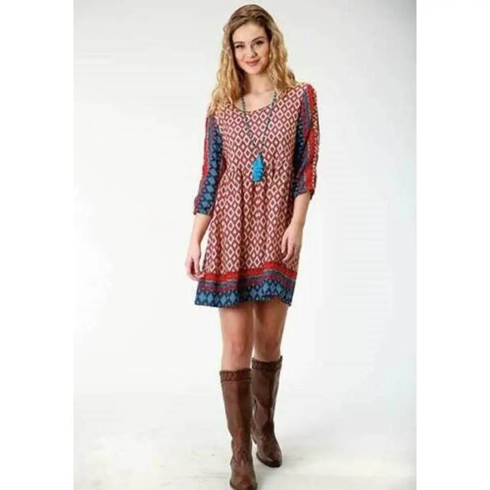 SALE!! Women's Roper Rayon Peasant Dress