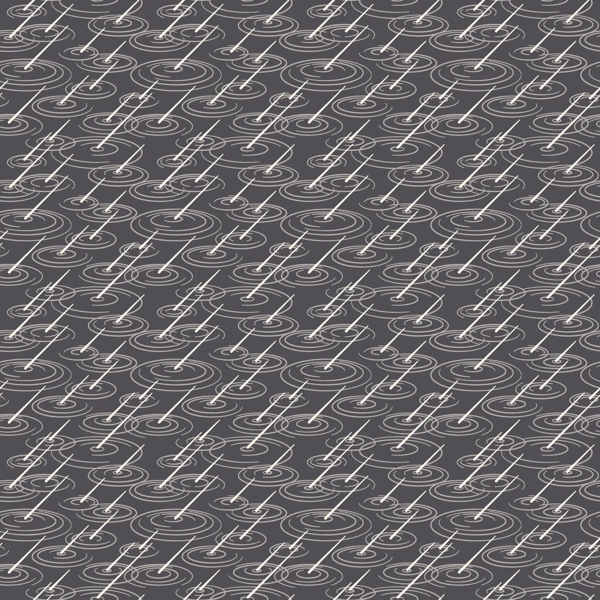 Fabric Cloud9 Dark Gray Splish Splash Spring Showers by the Quarter Yard 228218