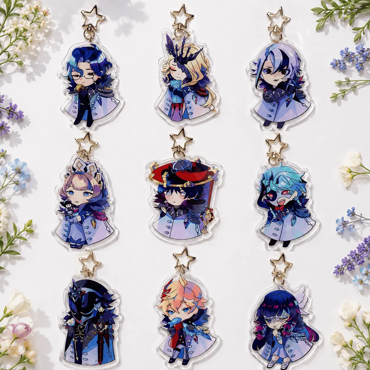 Game Impact Scaramouche Doctor Fatui Harbingers Acrylic Keychain
