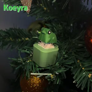 Frog Croaking Keychain - Realistic Sound Fidget Toy with Lights & Durable ABS Plastic Construction for Adults & Kids Focus Relaxation